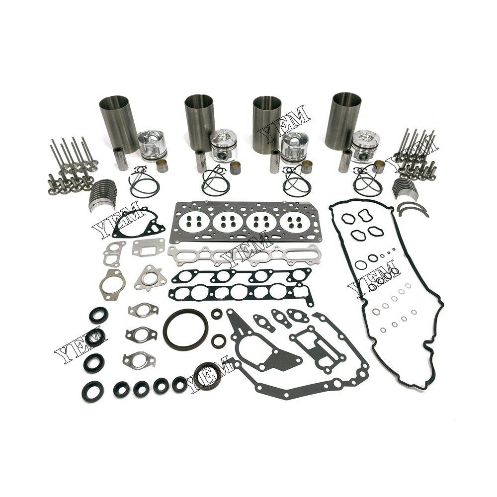 4D56 Overhaul Rebuild Kit With Gasket Set Bearing-Valve Train For Mitsubishi 4 cylinder diesel engine parts For Mitsubishi