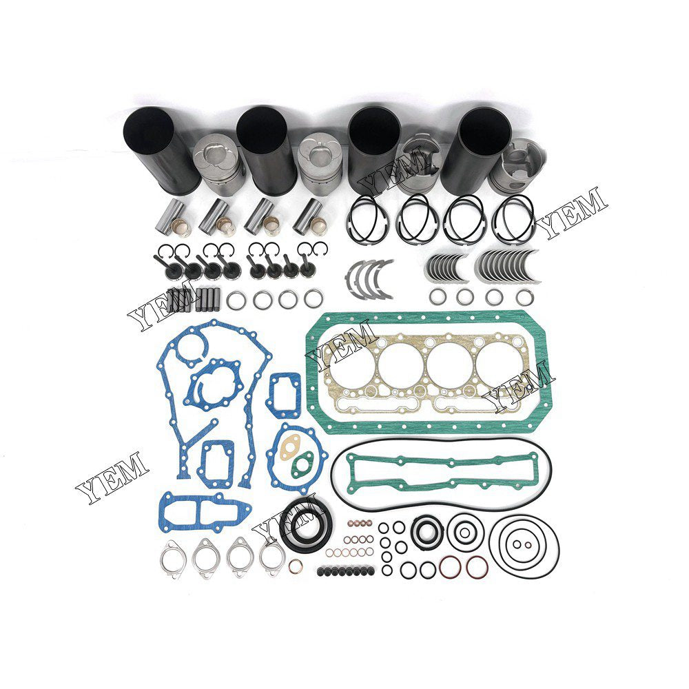 WO4D Overhaul Rebuild Kit With Gasket Set Bearing For Hino 4 cylinder diesel engine parts For Hino