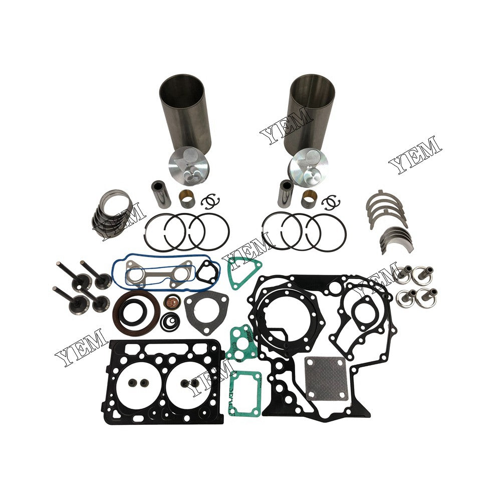 Z602 Overhaul Rebuild Kit With Gasket Set Bearing-Valve Train For Kubota 2 cylinder diesel engine parts For Kubota