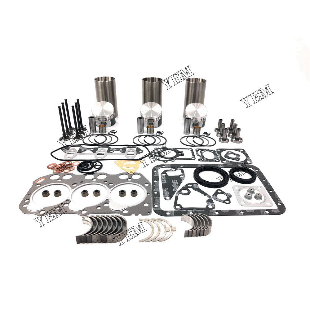 3TN72 Overhaul Rebuild Kit With Gasket Set Bearing-Valve Train For Yanmar 3 cylinder diesel engine parts