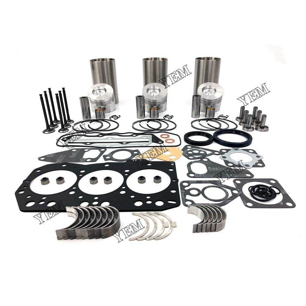 3TNC80 Overhaul Rebuild Kit With Gasket Set Bearing-Valve Train For Yanmar 3 cylinder diesel engine parts