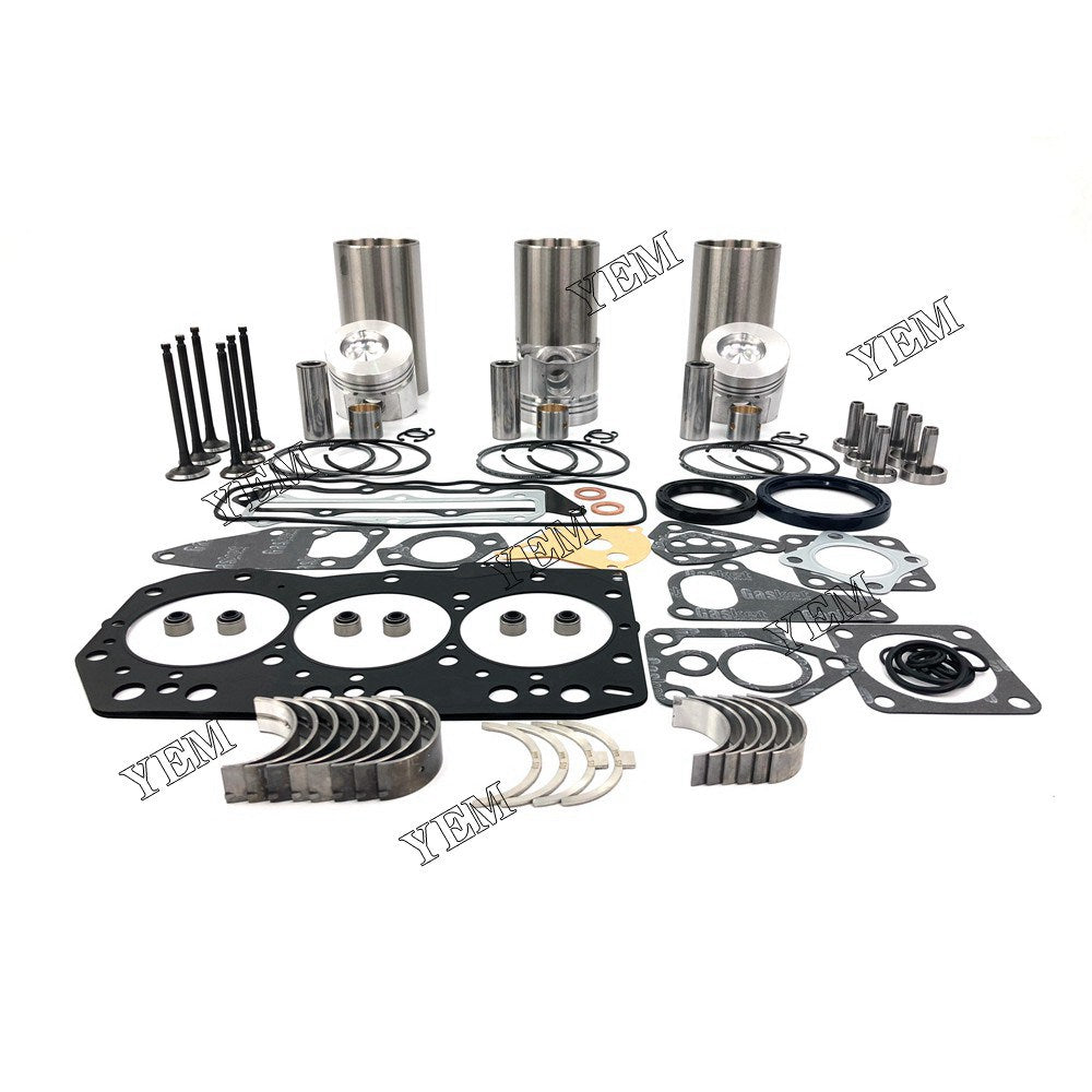 3TNC80 Overhaul Rebuild Kit With Gasket Set Bearing-Valve Train For Yanmar 3 cylinder diesel engine parts For Yanmar