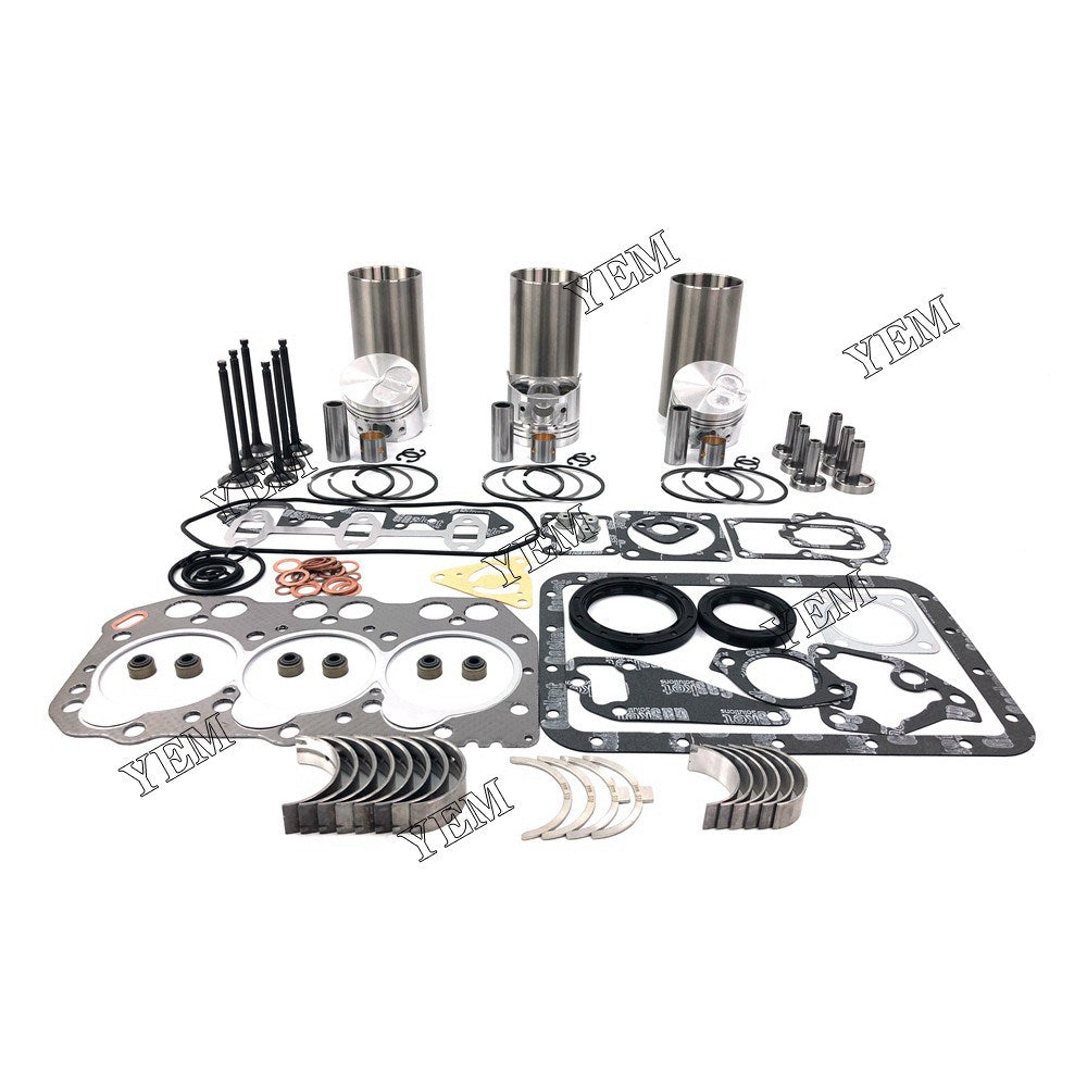 3TNE72 Overhaul Rebuild Kit With Gasket Set Bearing-Valve Train For Yanmar 3 cylinder diesel engine parts