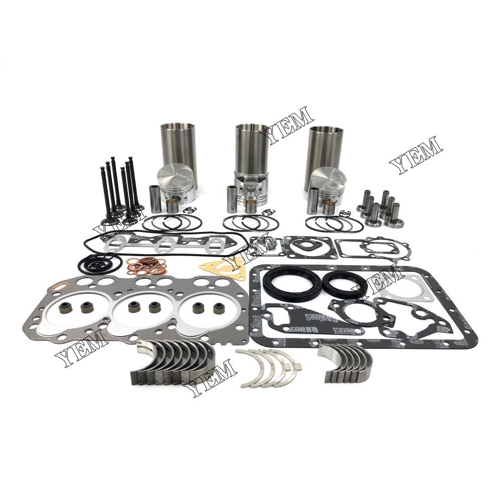 3TNE72 Overhaul Rebuild Kit With Gasket Set Bearing-Valve Train For Yanmar 3 cylinder diesel engine parts For Yanmar