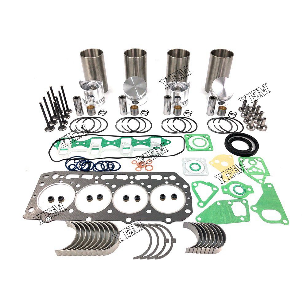 4D84-1 Overhaul Rebuild Kit With Gasket Set Bearing-Valve Train For Yanmar 4 cylinder diesel engine parts