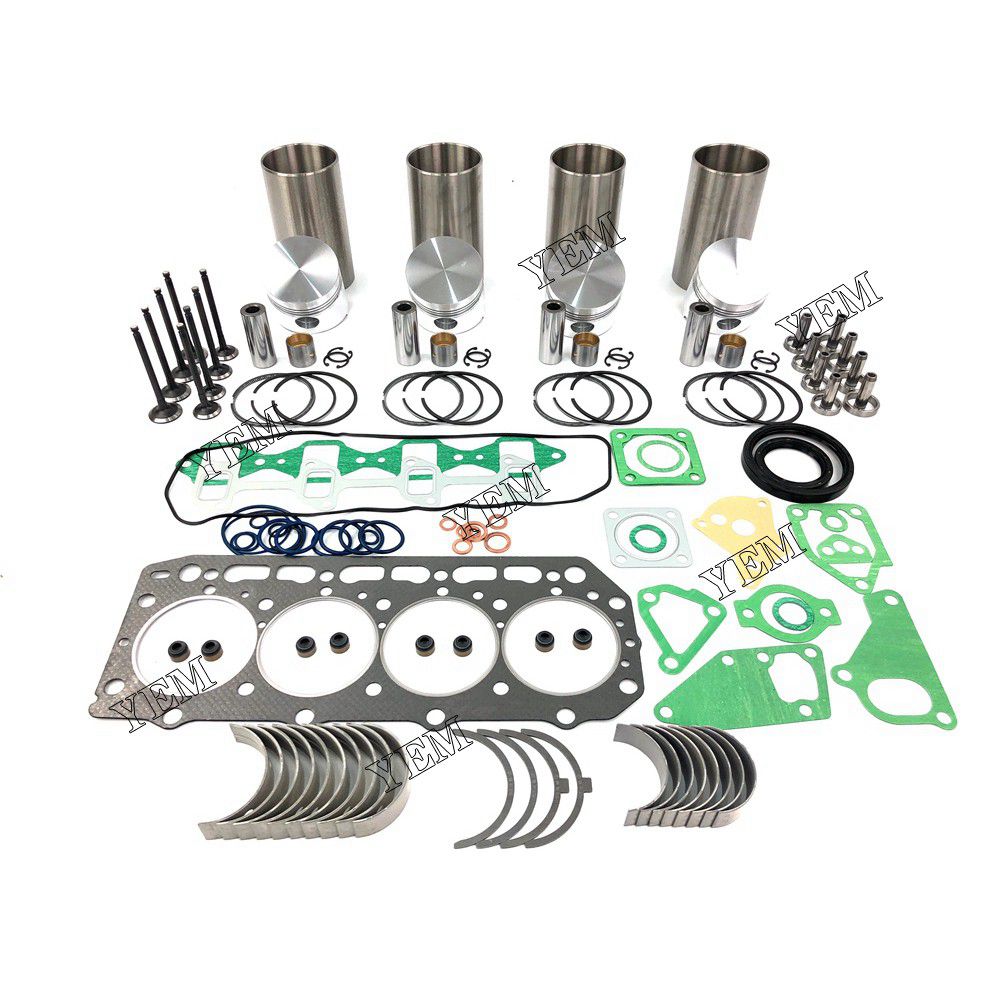 4D84-1 Overhaul Rebuild Kit With Gasket Set Bearing-Valve Train For Yanmar 4 cylinder diesel engine parts For Yanmar