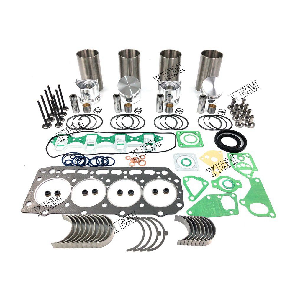 4D84-1 Overhaul Rebuild Kit With Gasket Set Bearing-Valve Train For Yanmar 4 cylinder diesel engine parts For Yanmar