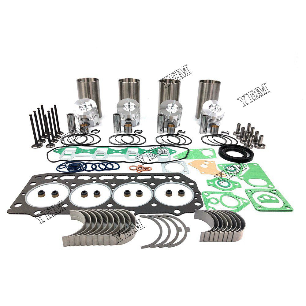 4D84-2 Overhaul Rebuild Kit With Gasket Set Bearing-Valve Train For Yanmar 4 cylinder diesel engine parts