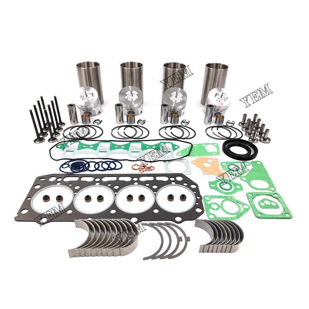 4D84-2 Overhaul Rebuild Kit With Gasket Set Bearing-Valve Train For Yanmar 4 cylinder diesel engine parts For Yanmar