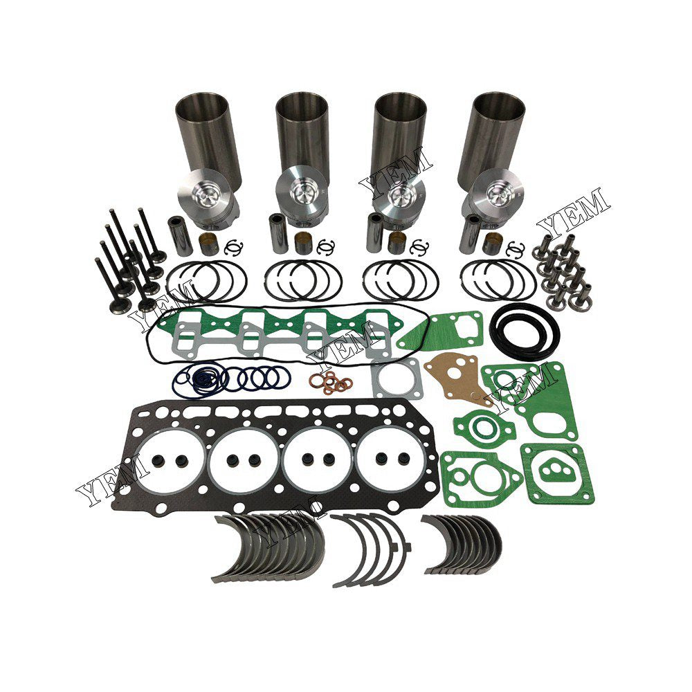 4D84-2 Overhaul Rebuild Kit With Gasket Set Bearing-Valve Train For Yanmar 4 cylinder diesel engine parts For Yanmar