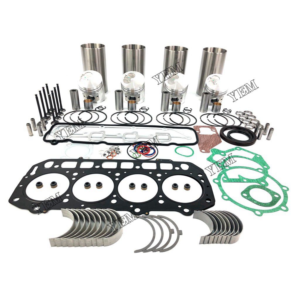 4D94E Overhaul Rebuild Kit With Gasket Set Bearing-Valve Train For Yanmar 4 cylinder diesel engine parts