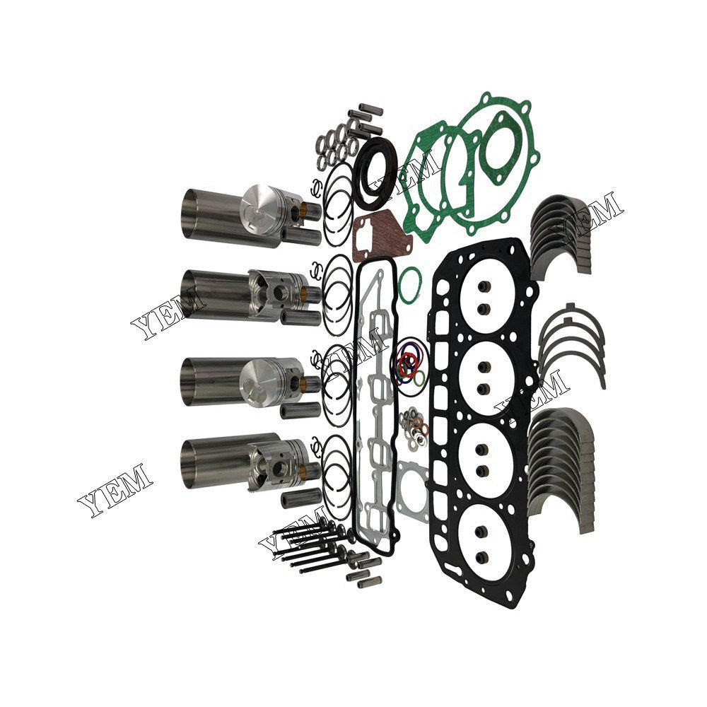 4D94E Overhaul Rebuild Kit With Gasket Set Bearing-Valve Train For Yanmar 4 cylinder diesel engine parts For Yanmar