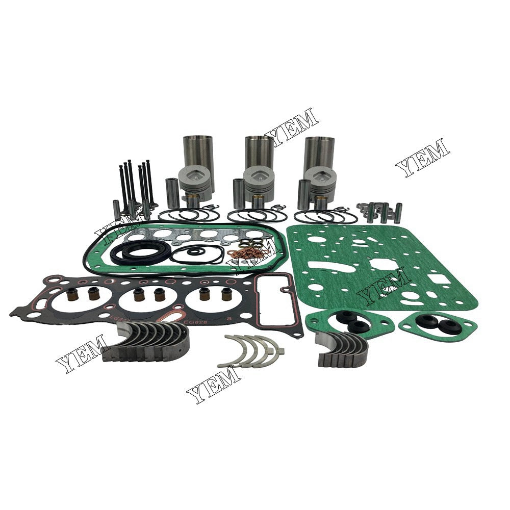 3KC2 Overhaul Rebuild Kit With Gasket Set Bearing-Valve Train For isuzu 3 cylinder diesel engine parts For isuzu