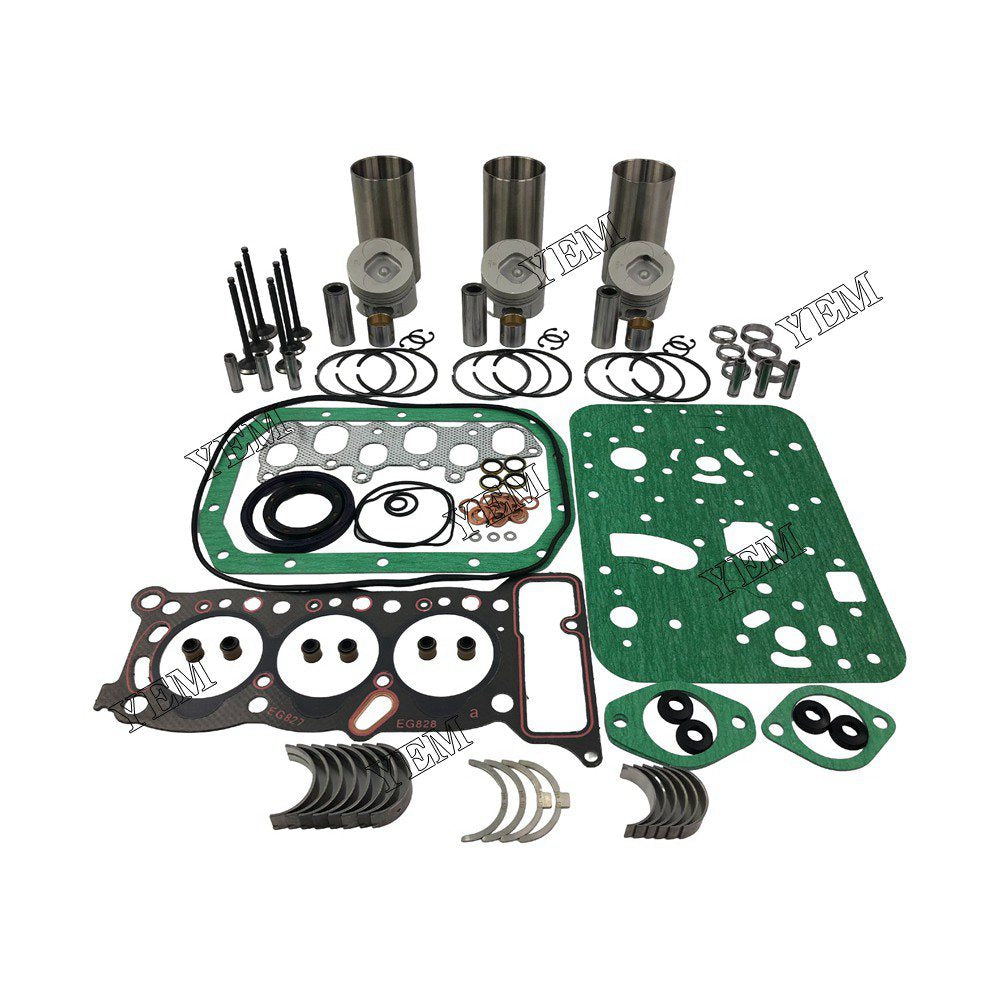 3KC2 Overhaul Rebuild Kit With Gasket Set Bearing-Valve Train For isuzu 3 cylinder diesel engine parts For isuzu