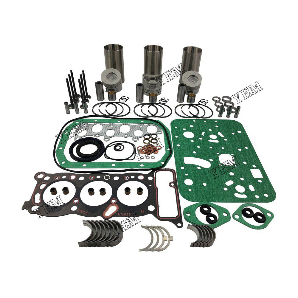 3KC2 Overhaul Rebuild Kit With Gasket Set Bearing-Valve Train For isuzu 3 cylinder diesel engine parts For isuzu