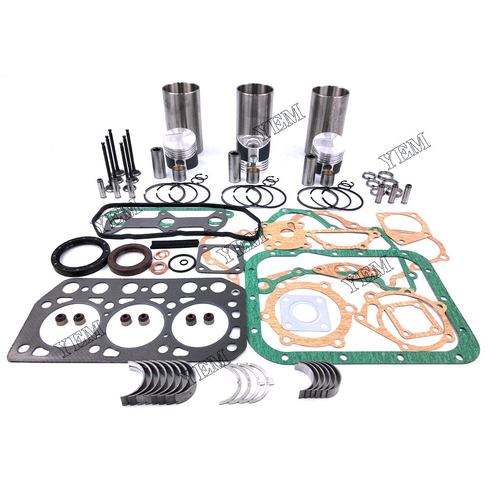 K3D Overhaul Rebuild Kit With Gasket Set Bearing-Valve Train For Mitsubishi 3 cylinder diesel engine parts