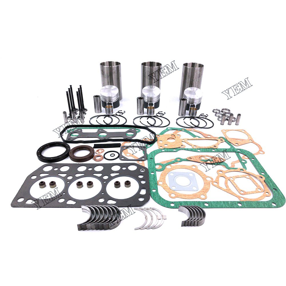 K3D Overhaul Rebuild Kit With Gasket Set Bearing-Valve Train For Mitsubishi 3 cylinder diesel engine parts For Mitsubishi