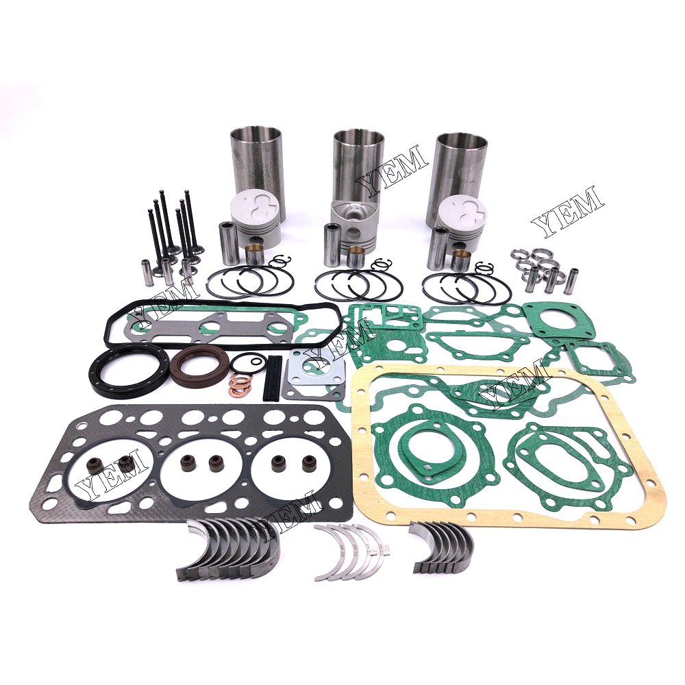 K3F-IDI Overhaul Rebuild Kit With Gasket Set Bearing-Valve Train For Mitsubishi 3 cylinder diesel engine parts For Mitsubishi