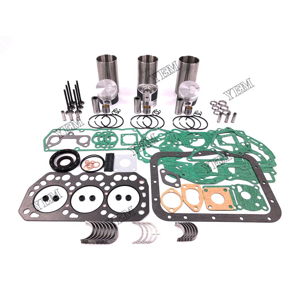 K3M-DI Overhaul Rebuild Kit With Gasket Set Bearing-Valve Train For Mitsubishi 3 cylinder diesel engine parts