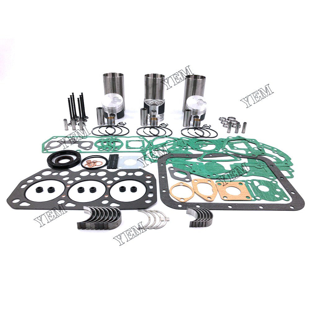 K3M-DI Overhaul Rebuild Kit With Gasket Set Bearing-Valve Train For Mitsubishi 3 cylinder diesel engine parts For Mitsubishi