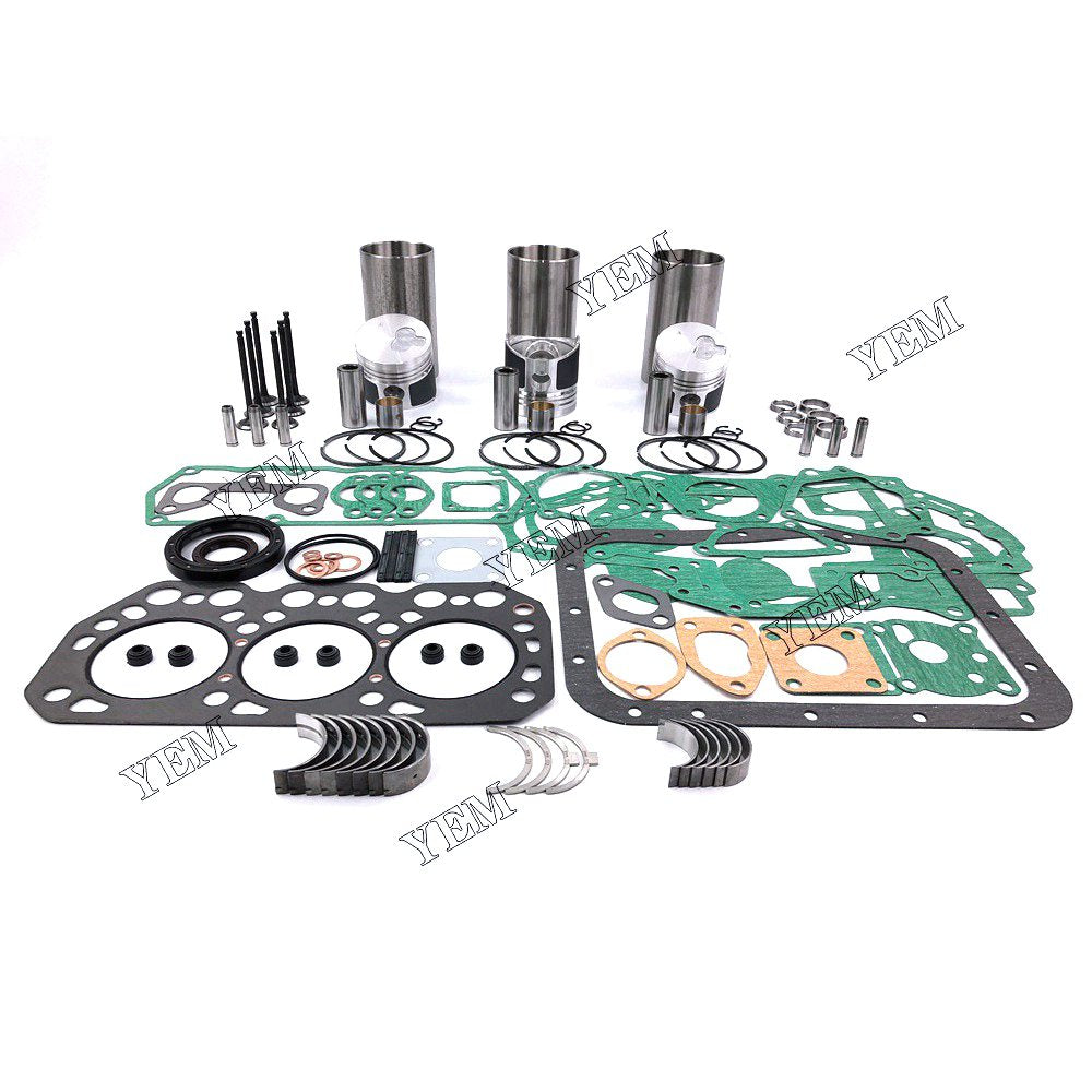 K3M-DI Overhaul Rebuild Kit With Gasket Set Bearing-Valve Train For Mitsubishi 3 cylinder diesel engine parts For Mitsubishi