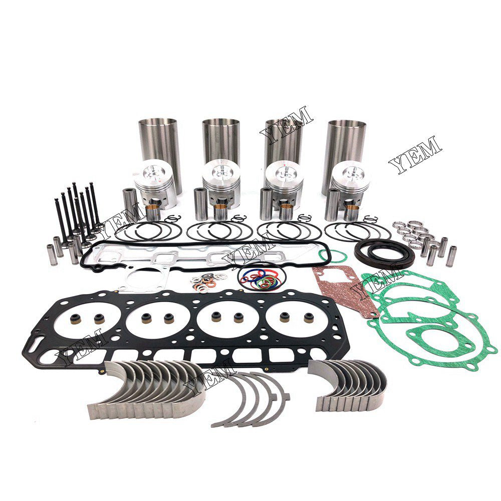 4TNE94 Overhaul Rebuild Kit With Gasket Set Bearing-Valve Train For Yanmar 4 cylinder diesel engine parts