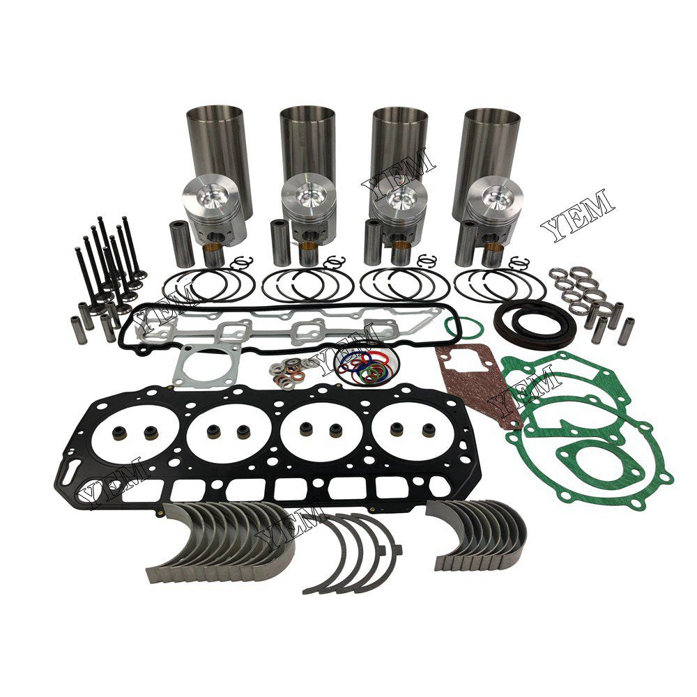 4TNE94 Overhaul Rebuild Kit With Gasket Set Bearing-Valve Train For Yanmar 4 cylinder diesel engine parts For Yanmar