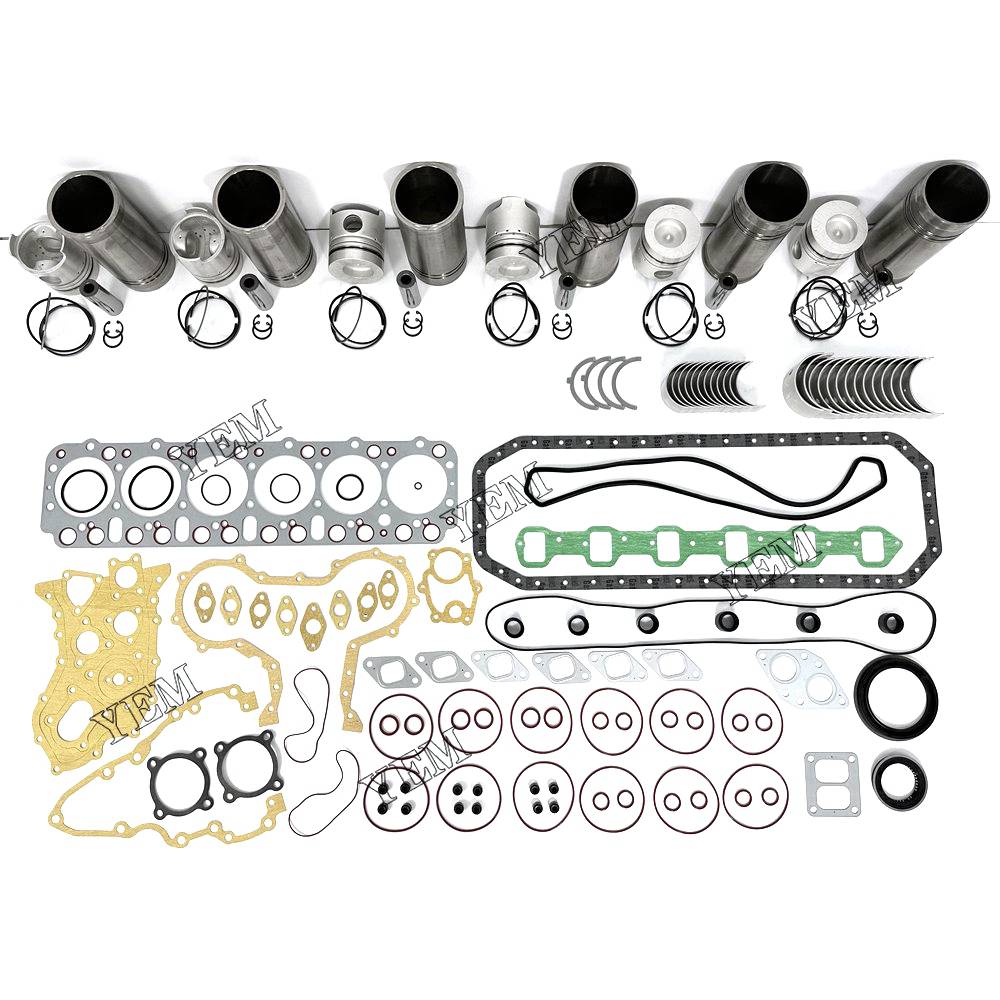 FD6 Overhaul Rebuild Kit With Gasket Set Bearing For Nissan 6 cylinder diesel engine parts