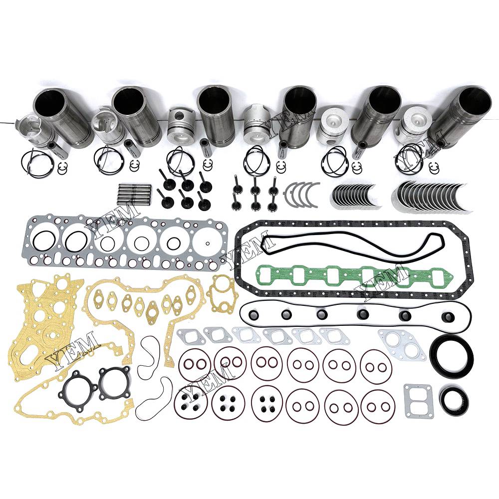 FD6 Engine Overhaul Rebuild Kit With Gasket Bearing Valve Set For Nissan 6 cylinder diesel engine parts