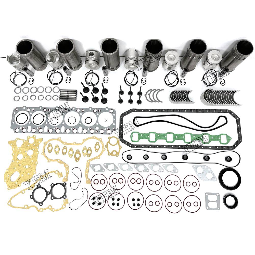 FD6 Overhaul Rebuild Kit With Gasket Set Bearing-Valve Train For Nissan 6 cylinder diesel engine parts For Nissan