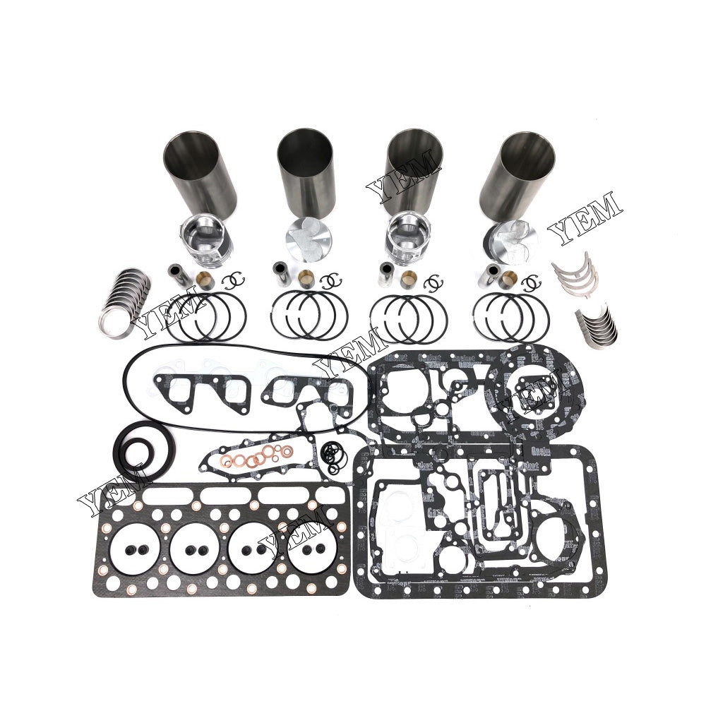 V1512-IDI Overhaul Rebuild Kit With Gasket Set Bearing For Kubota 4 cylinder diesel engine parts For Kubota