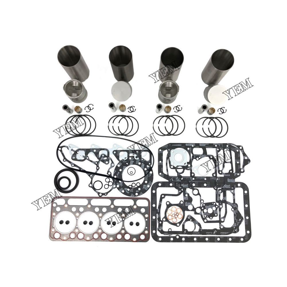 V1702 Overhaul Kit With Gasket Set For Kubota 4 cylinder diesel engine parts For Kubota