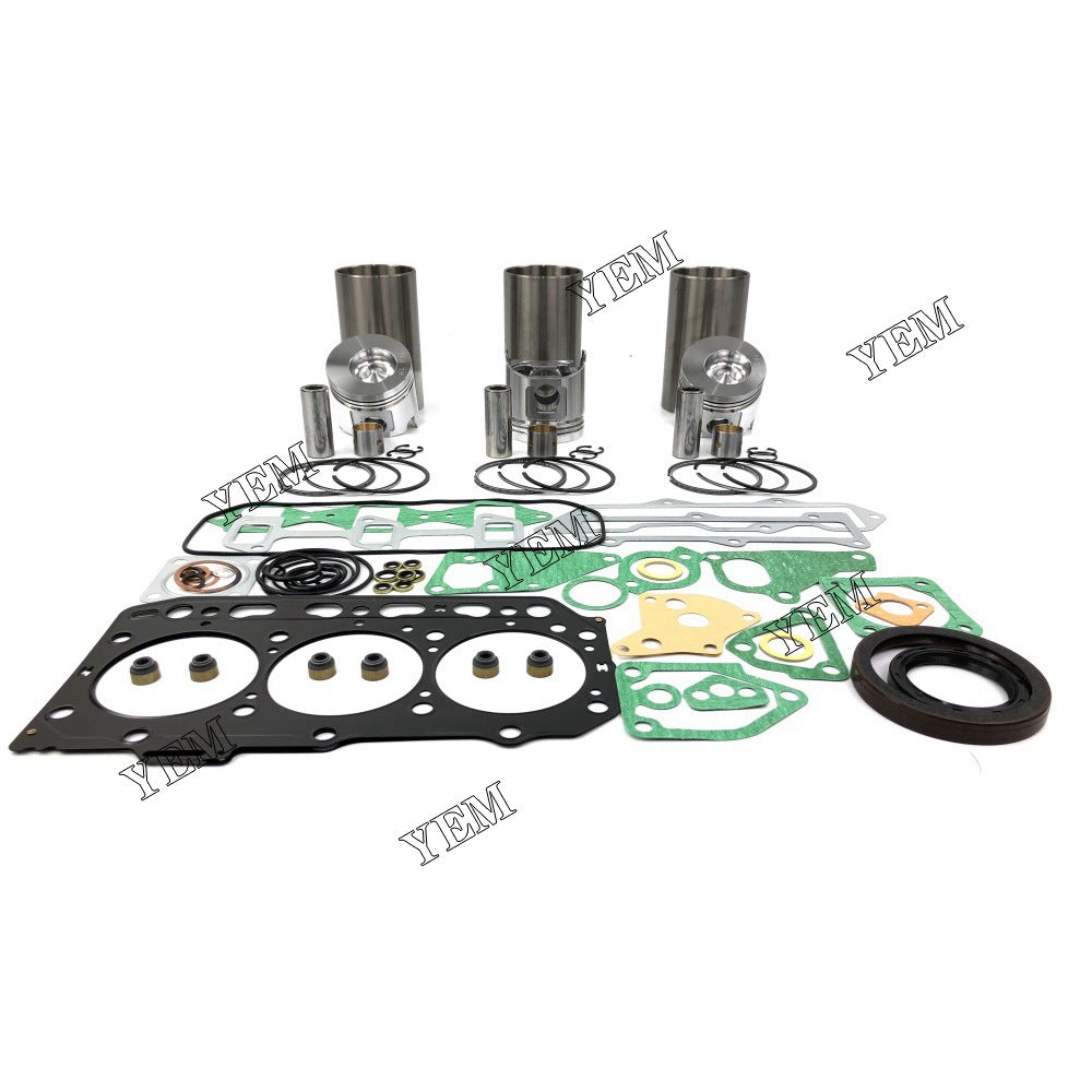 3D84-3 Overhaul Kit With Gasket Set For Yanmar 3 cylinder diesel engine parts For Yanmar