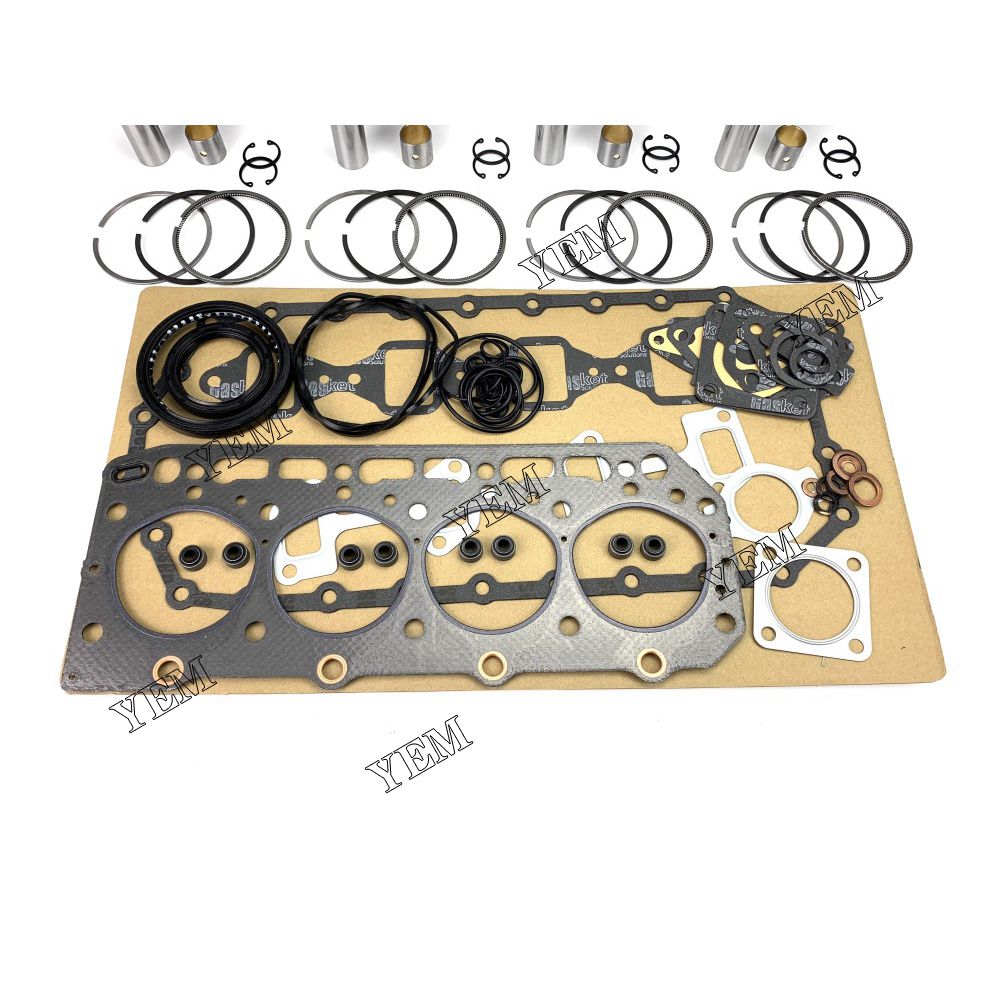 4TNA78 Overhaul Kit With Gasket Set For Yanmar 4 cylinder diesel engine parts For Yanmar