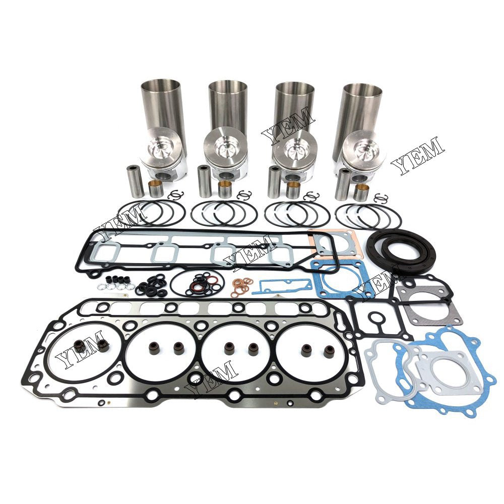 4TNE106 Overhaul Kit With Gasket Set For Yanmar 4 cylinder diesel engine parts For Yanmar