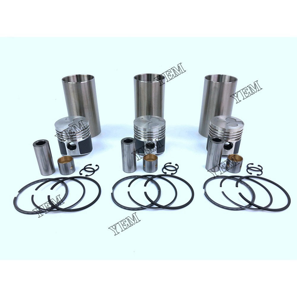 K3B-flower Cylinder Liner Kit For Mitsubishi 3 cylinder diesel engine parts