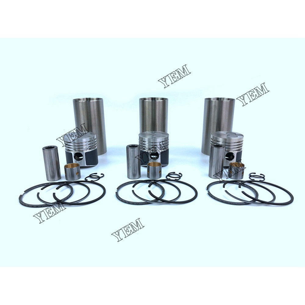 K3B-flower Cylinder Liner Kit For Mitsubishi 3 cylinder diesel engine parts For Mitsubishi