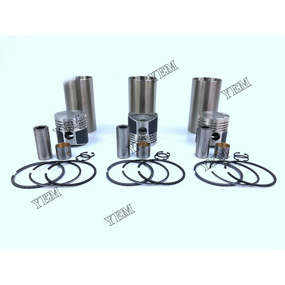 K3B-flower Cylinder Liner Kit For Mitsubishi 3 cylinder diesel engine parts For Mitsubishi