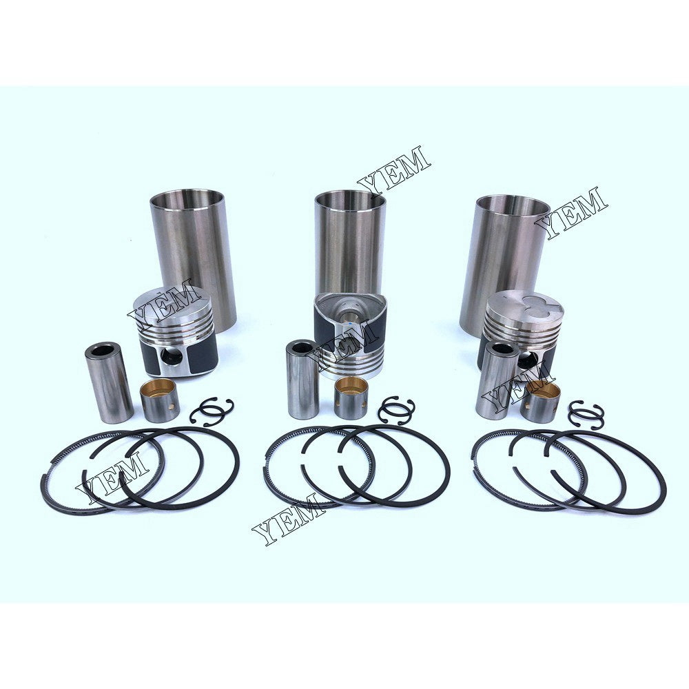 K3B-flower Cylinder Liner Kit For Mitsubishi 3 cylinder diesel engine parts For Mitsubishi