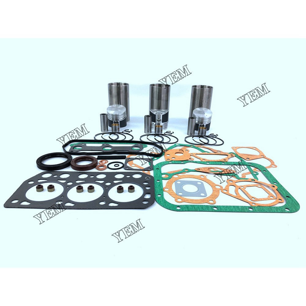 K3D Overhaul Kit With Gasket Set For Mitsubishi 3 cylinder diesel engine parts For Mitsubishi