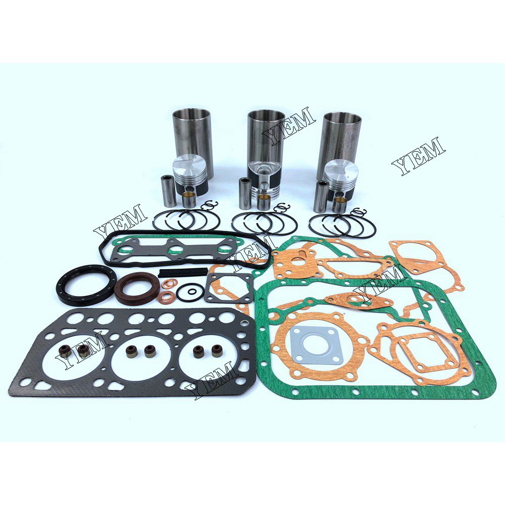 K3D Overhaul Kit With Gasket Set For Mitsubishi 3 cylinder diesel engine parts For Mitsubishi