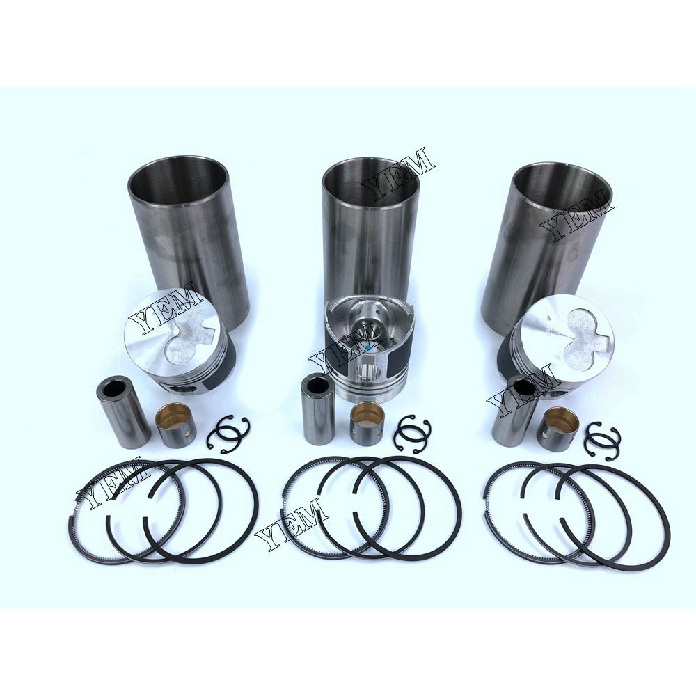 K3H Cylinder Liner Kit For Mitsubishi 3 cylinder diesel engine parts