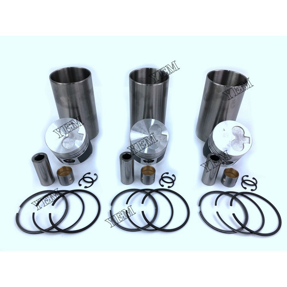 K3H Cylinder Liner Kit For Mitsubishi 3 cylinder diesel engine parts For Mitsubishi