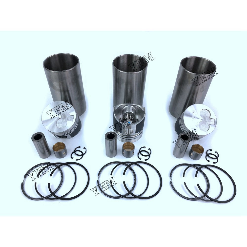 K3H Cylinder Liner Kit For Mitsubishi 3 cylinder diesel engine parts For Mitsubishi