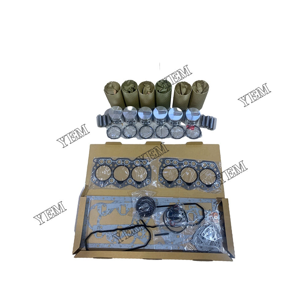 S6E Overhaul Kit With Gasket Set For Mitsubishi 6 cylinder diesel engine parts