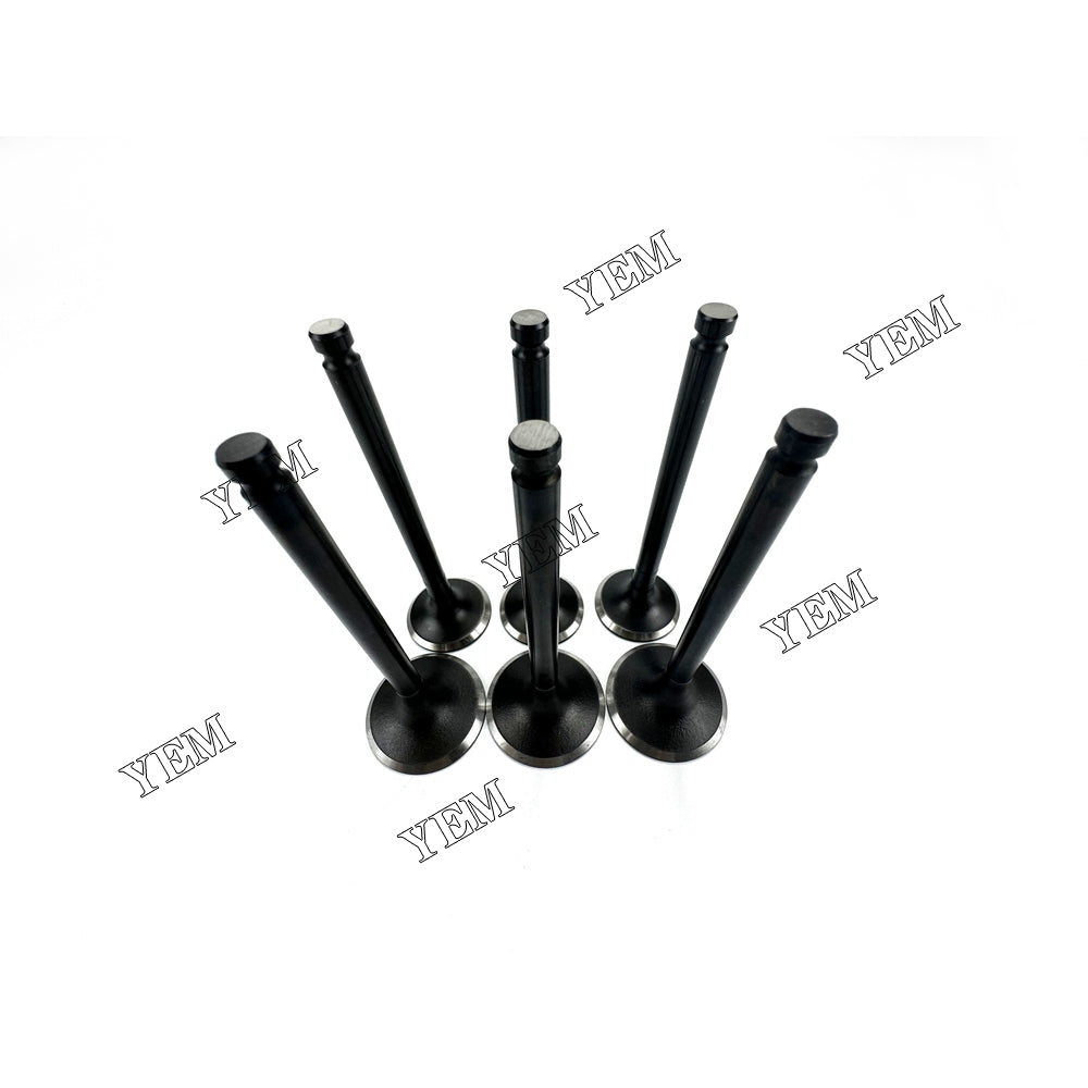 6X For Yanmar 3D75 Intake Valve With Exhaust Valve Diesel engine parts