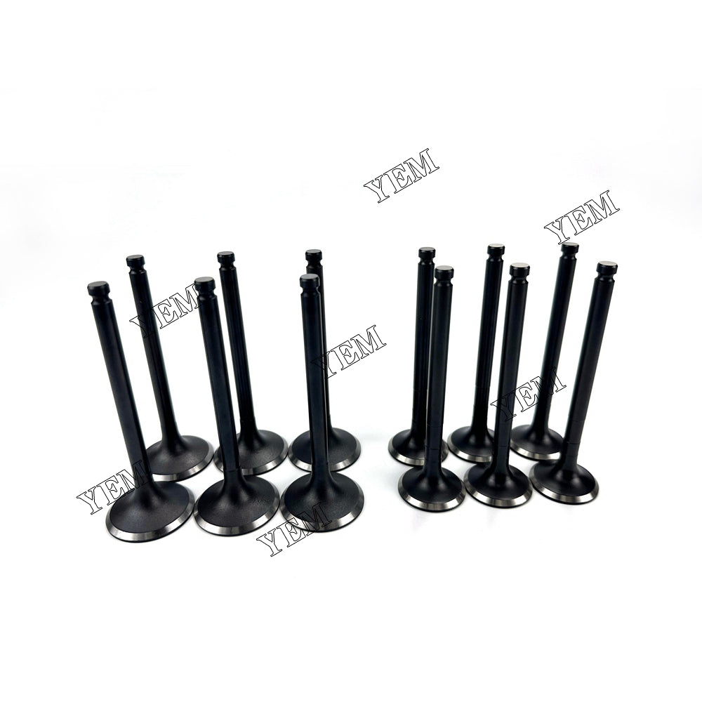 12X For Perkins 1006-60TA Intake Valve With Exhaust Valve Diesel engine parts For Perkins