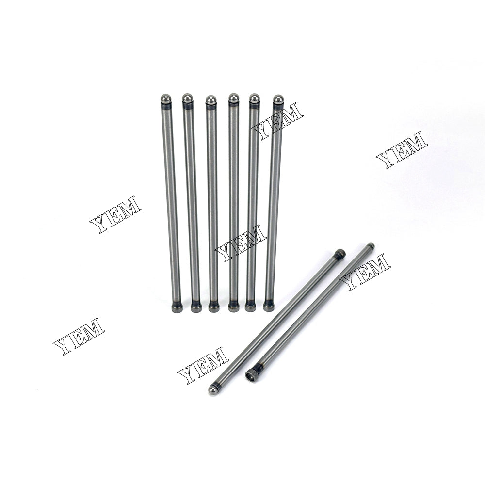 8X For Kubota V1902-IDI Valve Push Rods Diesel engine parts For Yanmar