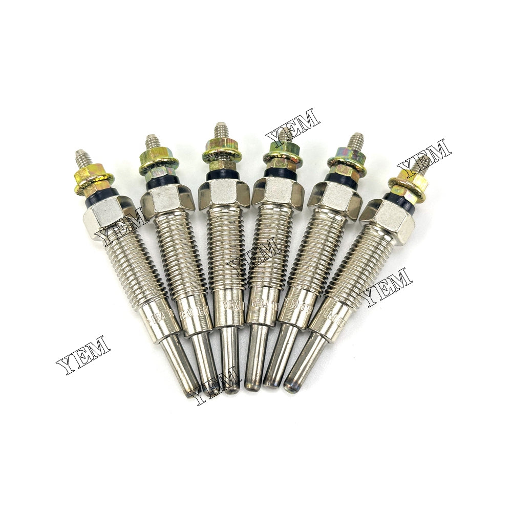 6X For Perkins 1106C-E66TA-24V Glow Plug Diesel engine parts For Kubota