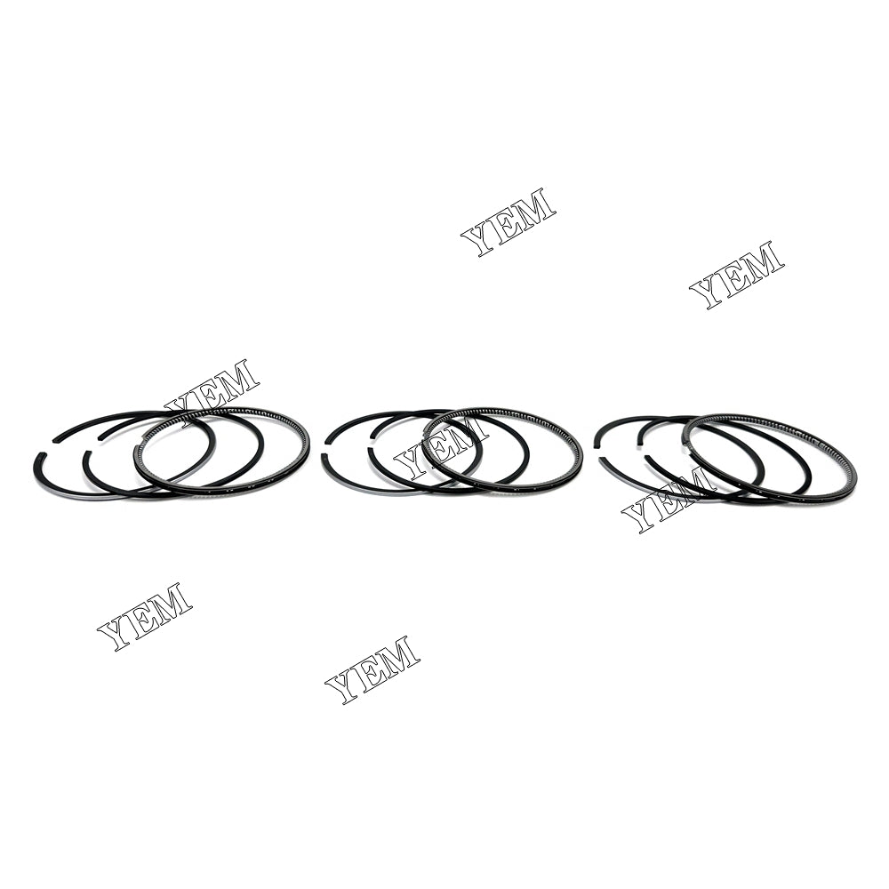 For Yanmar 3TNE74 74.5mm Piston Ring+0.5mm 3 Cylinder Diesel Engine Parts For Yanmar